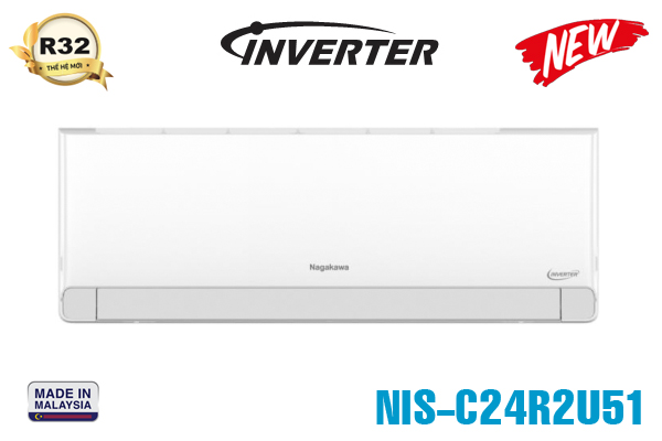 Điều hòa Nagakawa 24.000 BTU 1 chiều inverter NIS-C24R2U51
