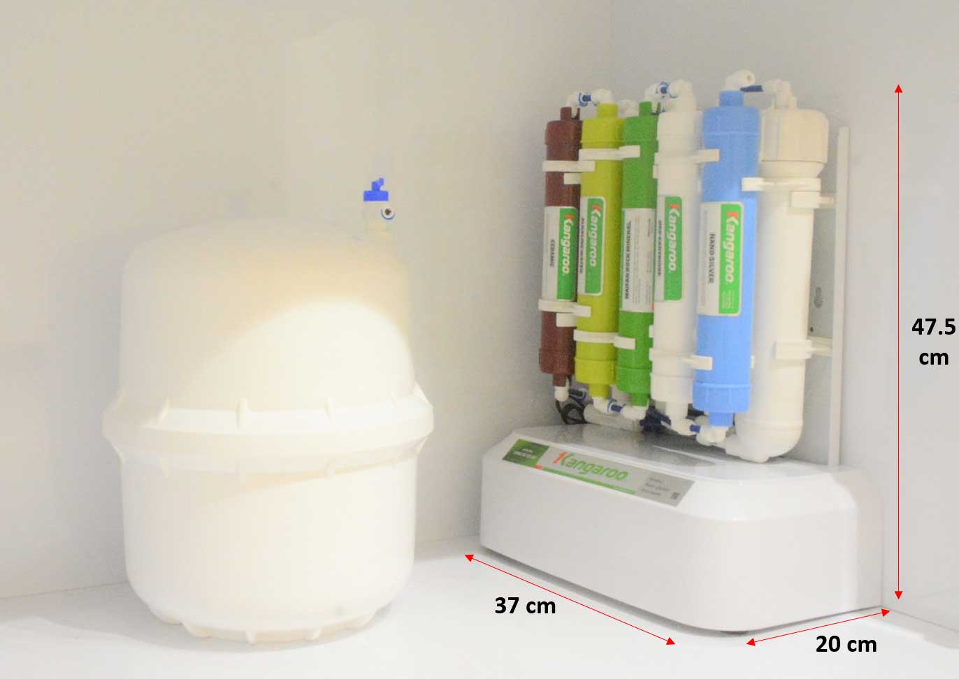 Máy lọc nước Kangaroo 9 lõi  để gầm KGRP88